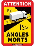 AUTOCOLLANT ATTENTION ANGLES MORTS