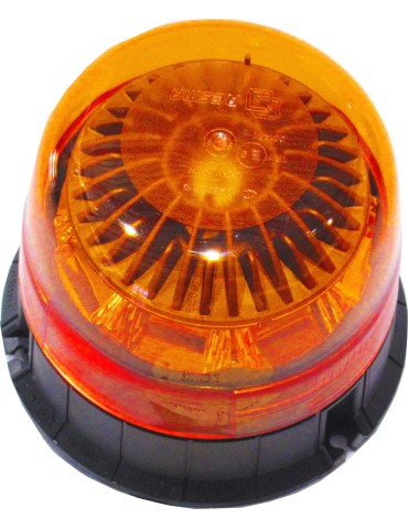 GYROPHARE LED ORANGE 12/24V (POTENCE)